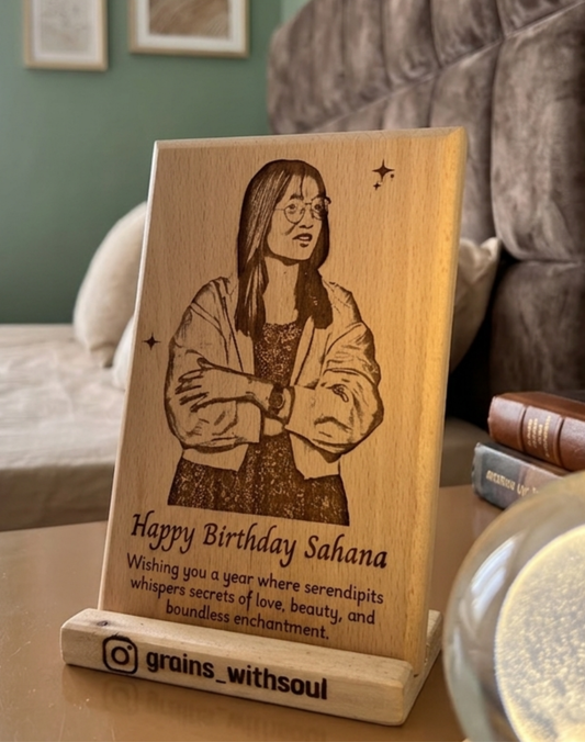 6x4 inch Wooden Photo Frame