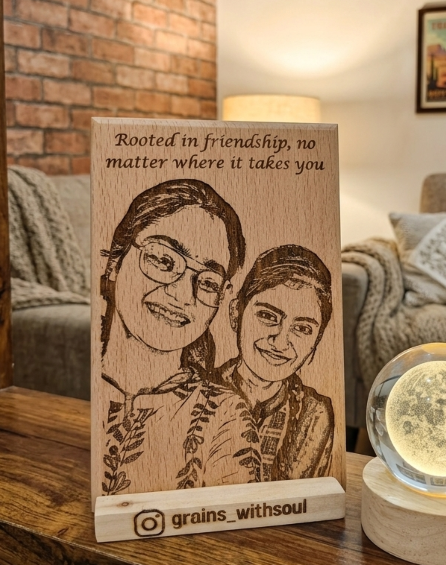 6x4 inch Wooden Photo Frame