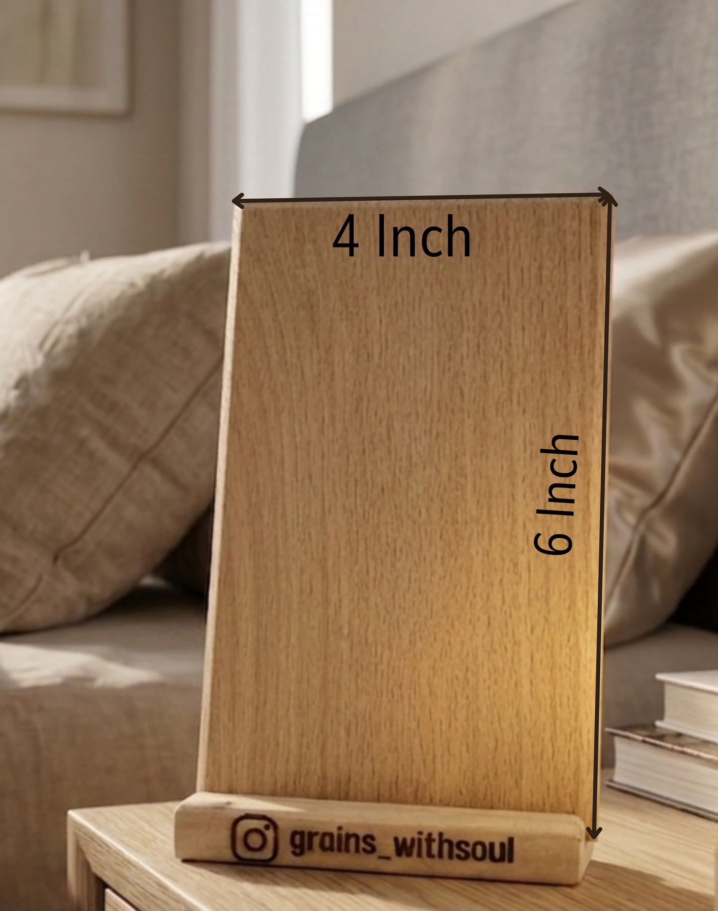 6x4 inch Wooden Photo Frame