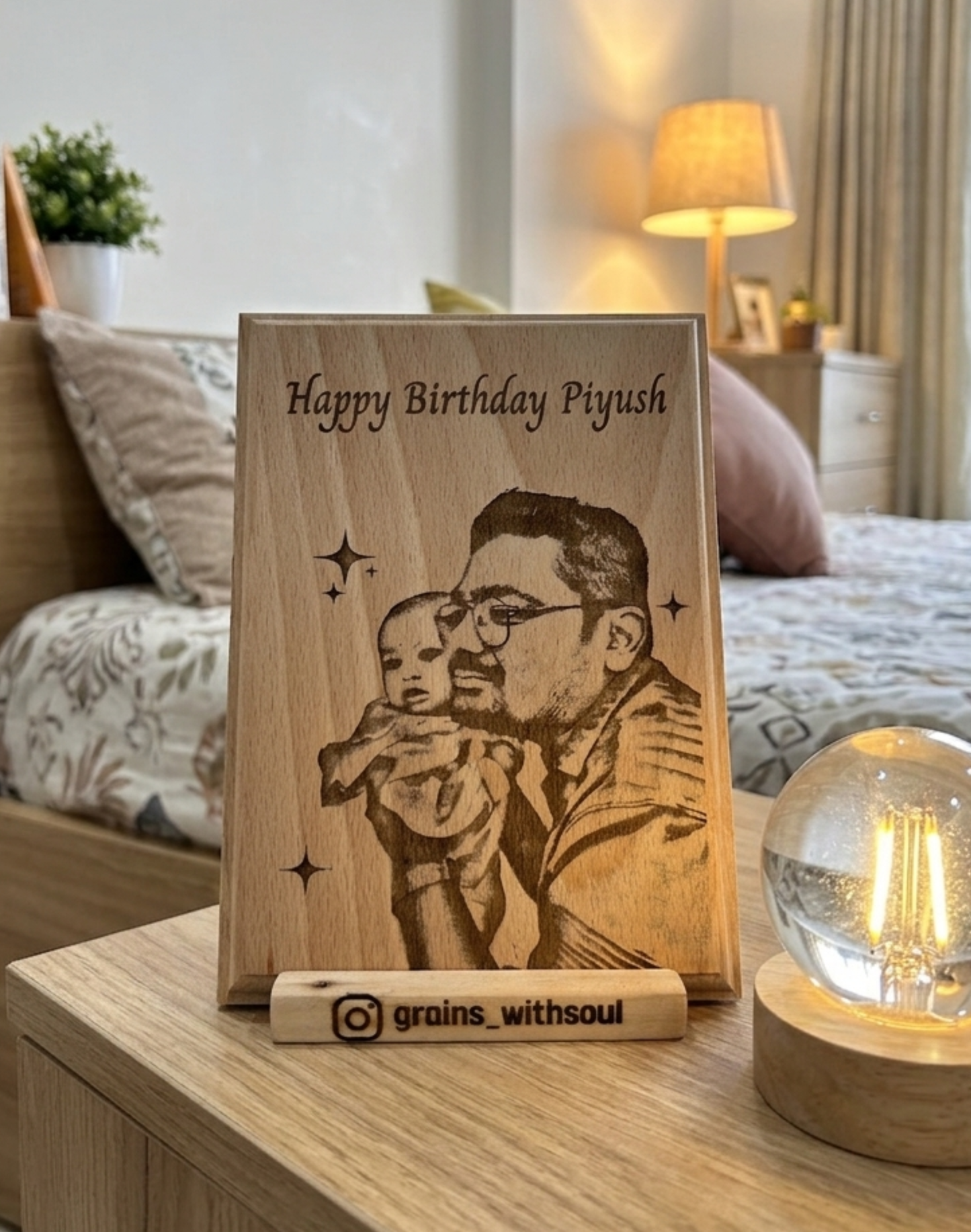 7x5 Inch Wooden Photo Frame