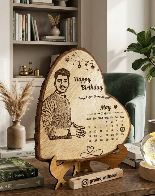 Heart Wooden frame (7-8) Inches