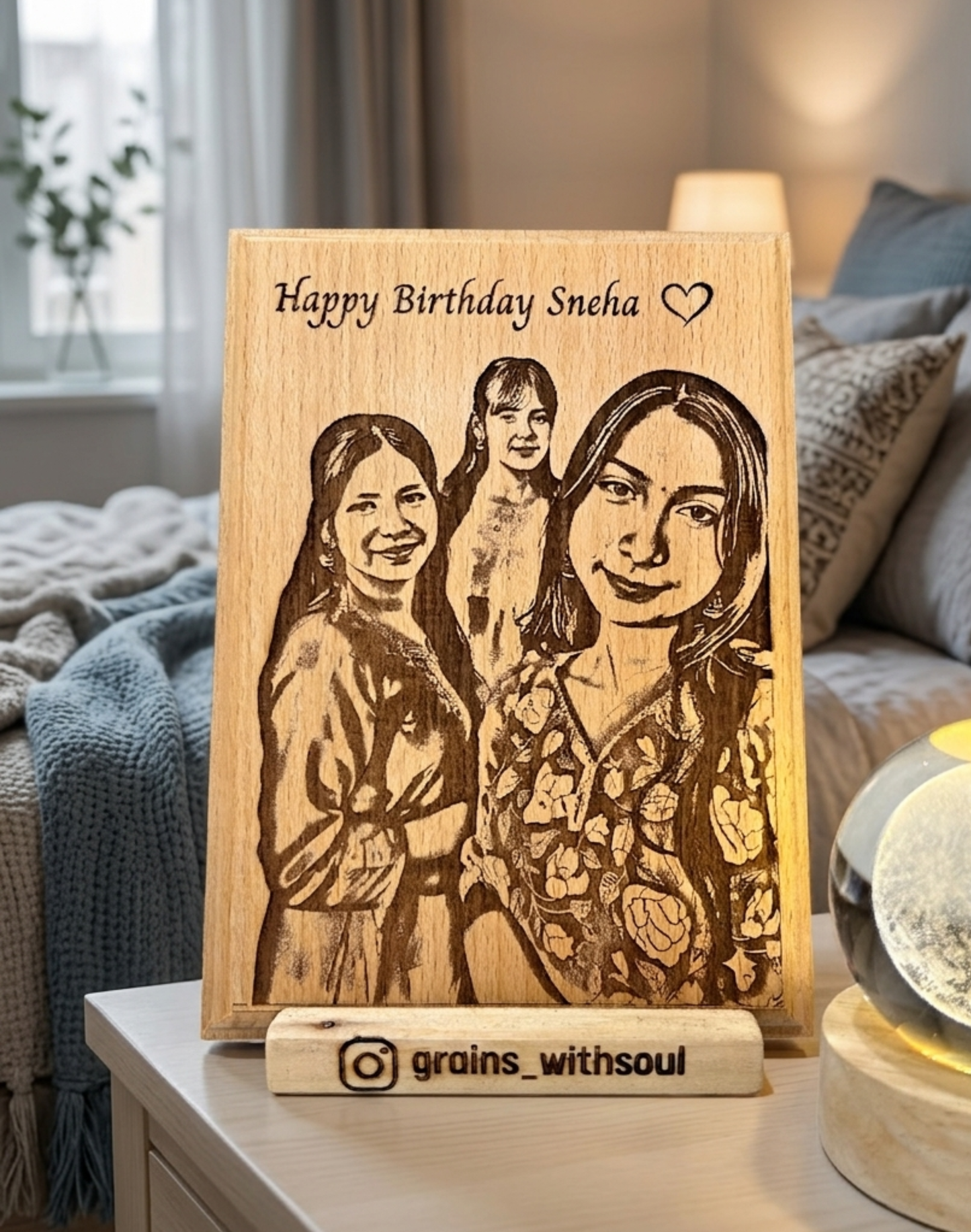 7x5 Inch Wooden Photo Frame