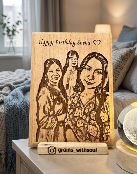 7x5 Inch Wooden Photo Frame