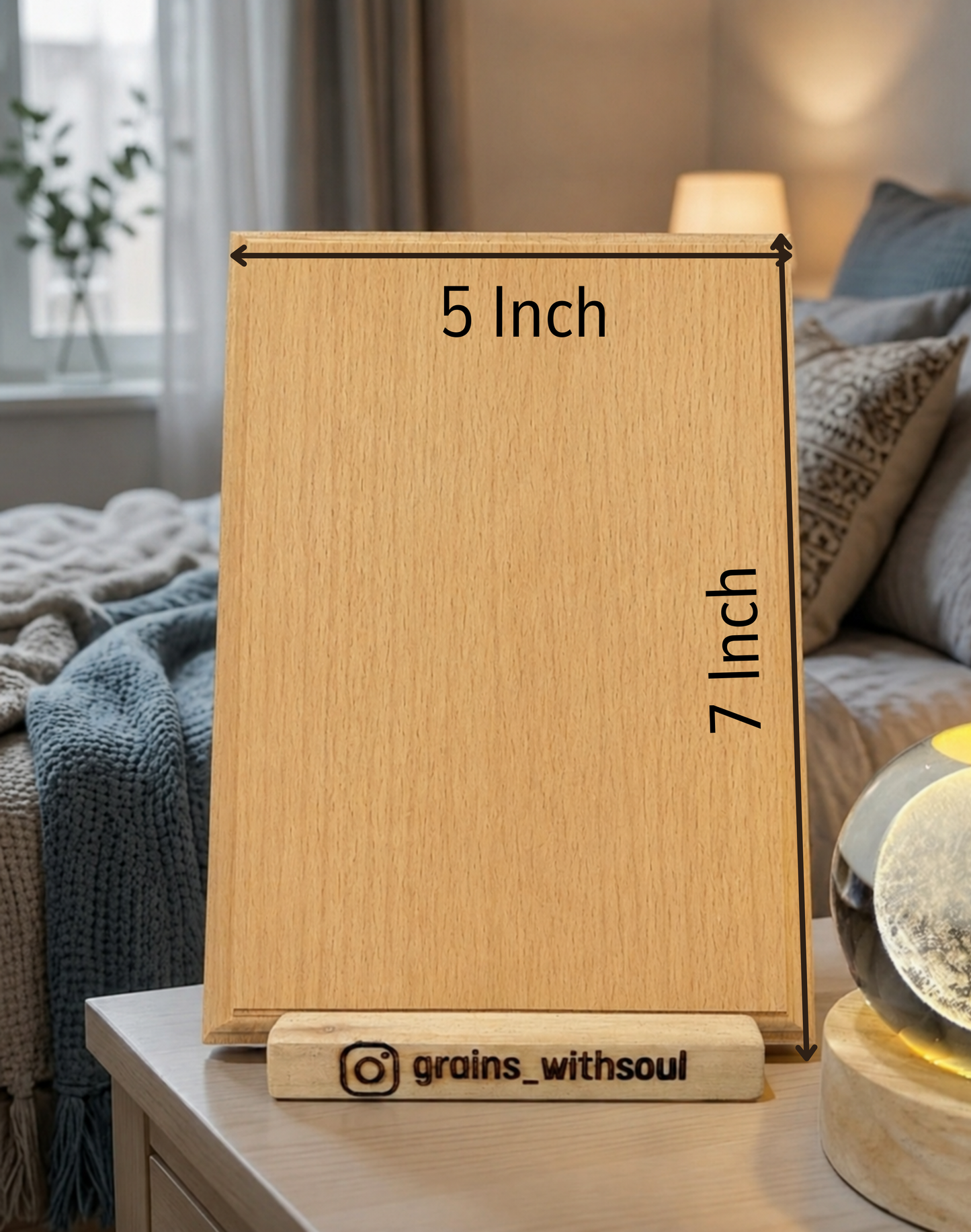 7x5 Inch Wooden Photo Frame