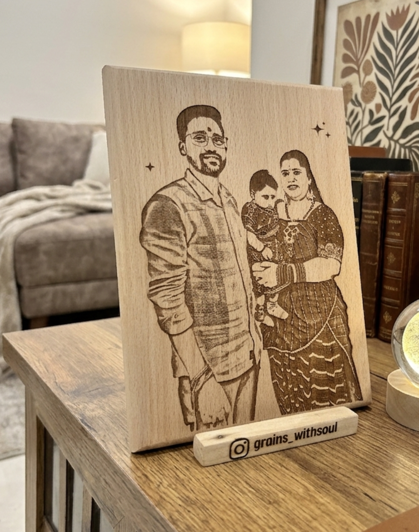 8x6 Inch Wooden Photo Frame