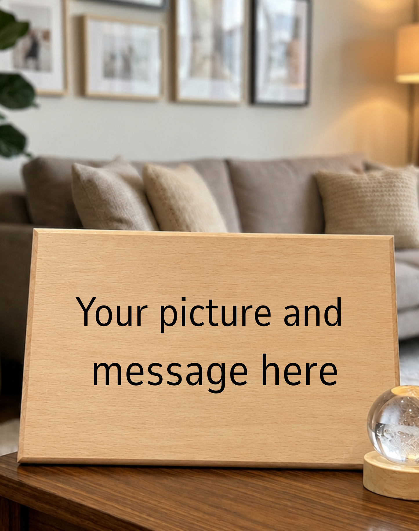 12x8 Inch Wooden Photo Frame