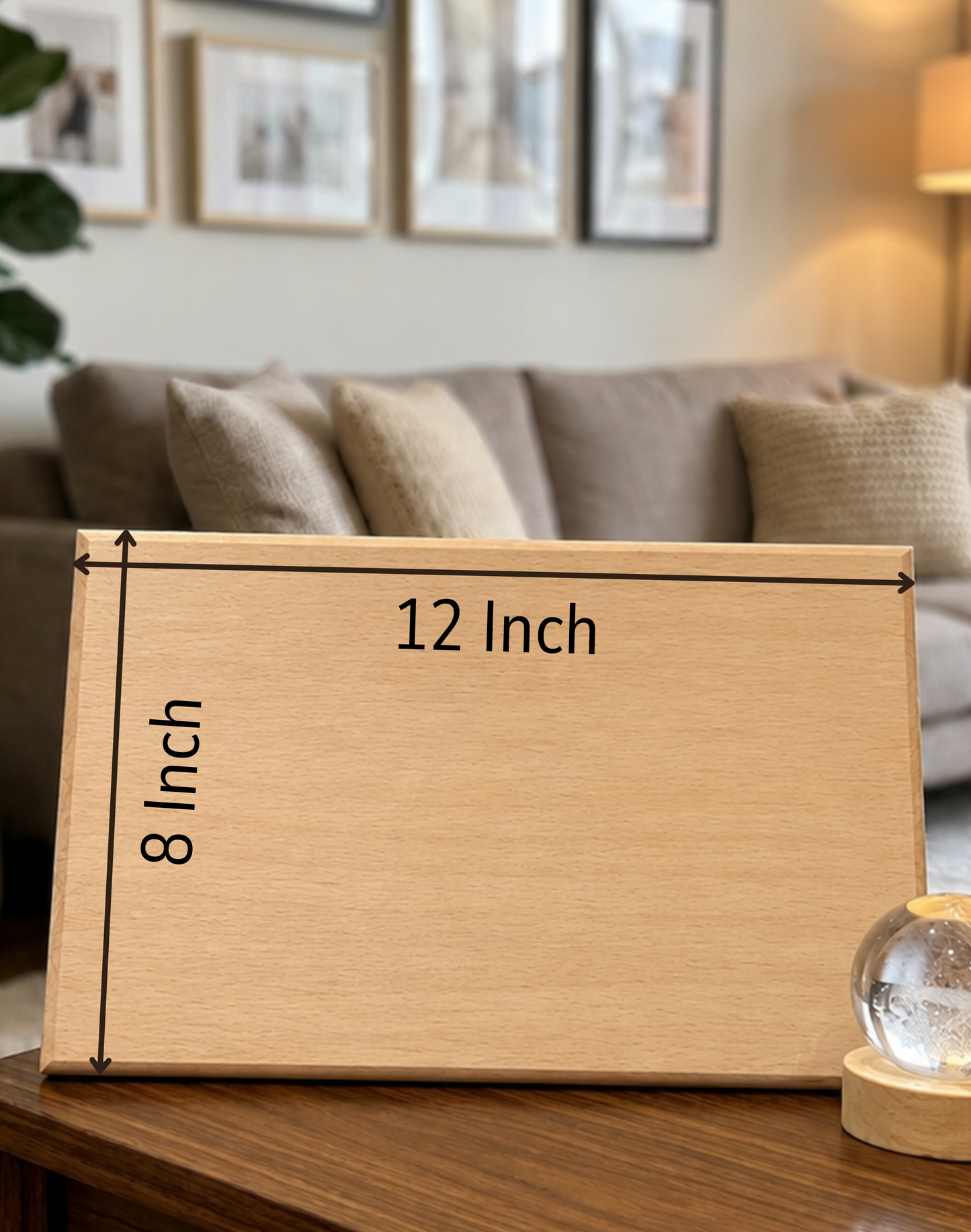 12x8 Inch Wooden Photo Frame