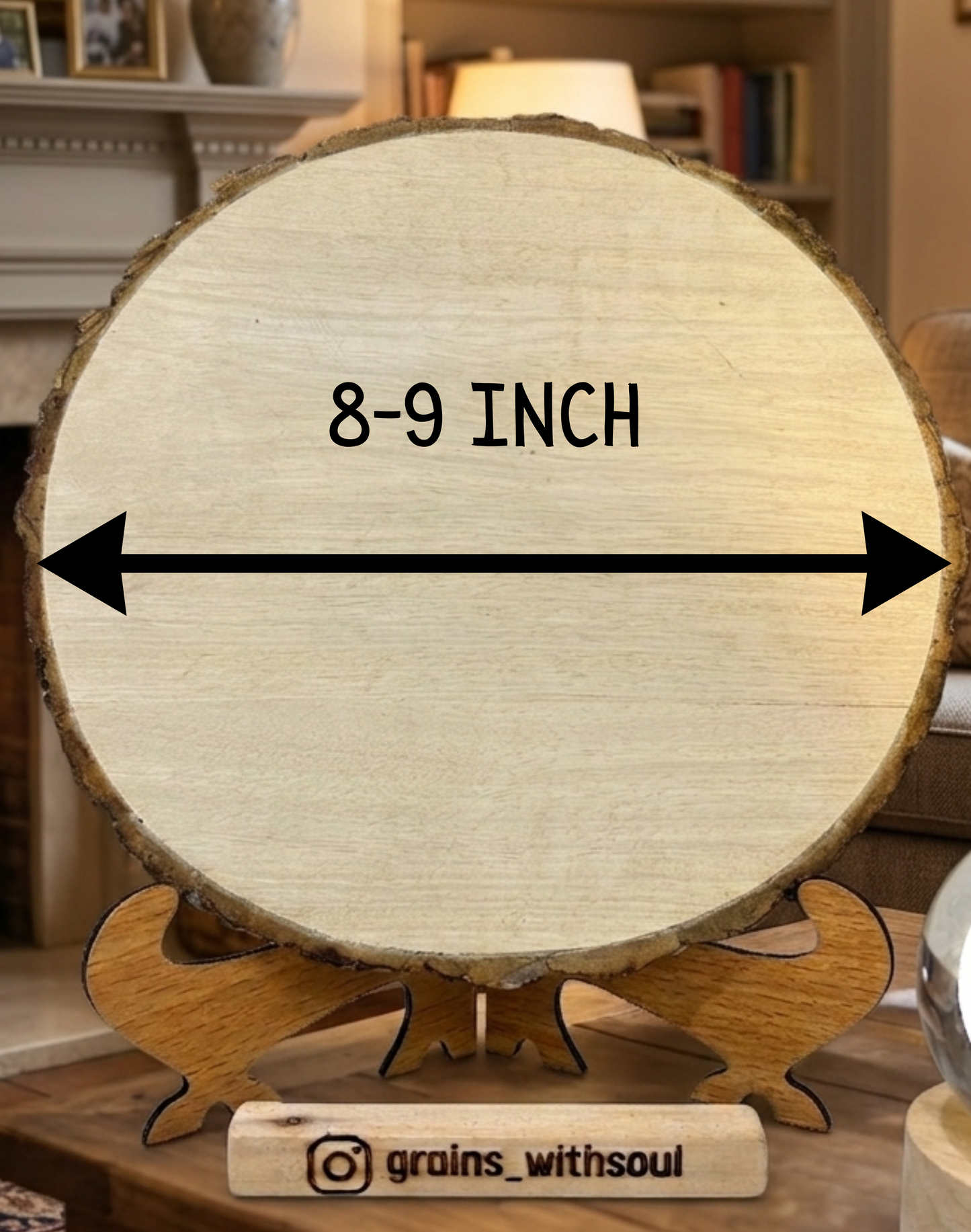 Round Wooden Frame (8-9) inches
