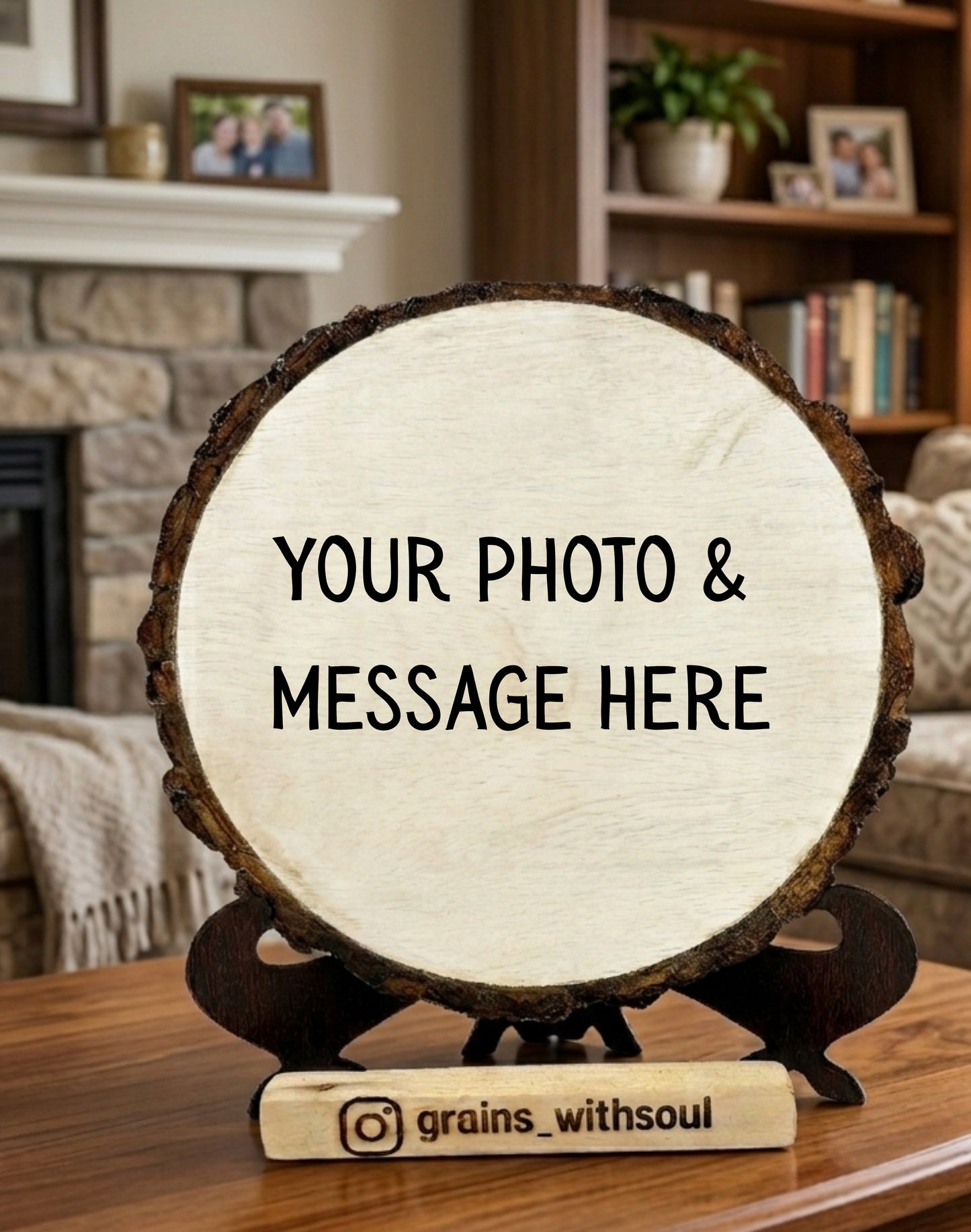 Round Wooden Frame (5-6) Inches