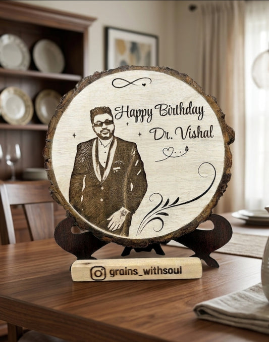 Round Wooden Frame (5-6) Inches